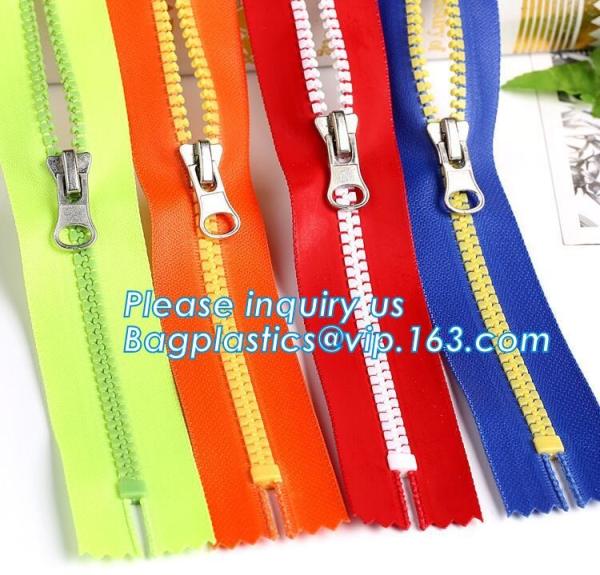 OEM design zipper with semi auto lock slider/ continuous zipper/ zipper waterproof, 5# nylon & waterproof zipper seamles