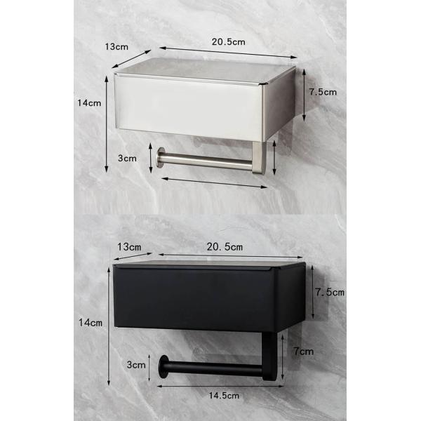 Polished Chrome Metal Stainless Steel Toilet Roll Dispenser For Bathroom Washroom Hotels