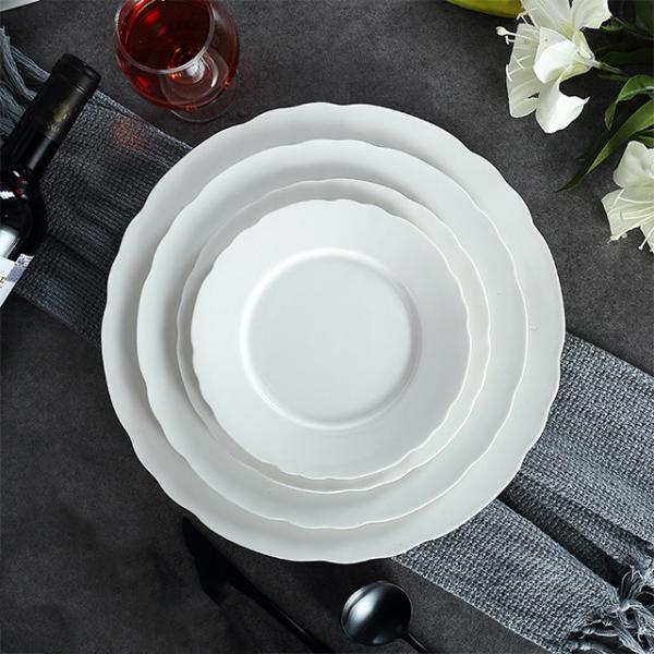 Plain Minimalist Contemporary Plates And Bowls Microwave Safe LFGB Certificate