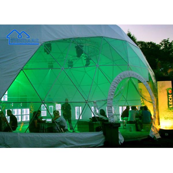 Reinforced Alloy 4m Dia Commercial Dome Tent PVC Cover Panoramic View for Glamping Sites