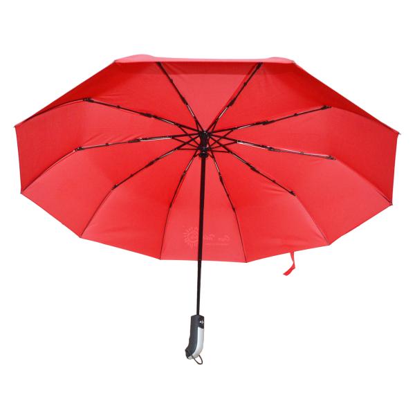 Outdoor 105cm Custom Made Strong Foldable Umbrella 10 Ribs Promotional