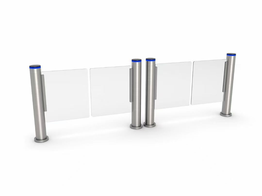 Motorized 168mm Cylindrical Swing Speed Gate Rapid Access Turnstile Security Barrier Door System