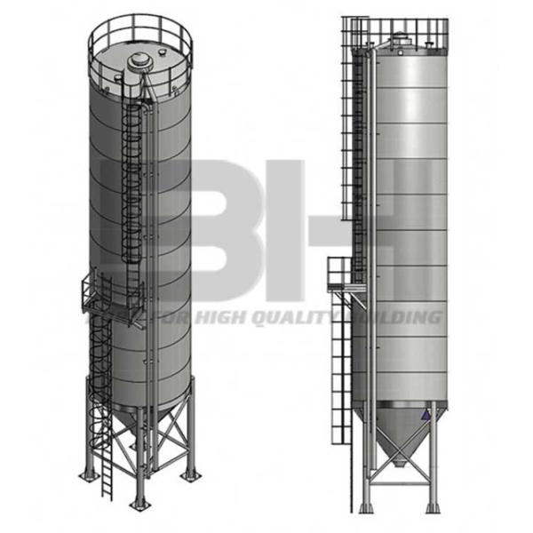 Excellent Performance Cylindrical Cement Plant Silo With Pressure Safety Valve