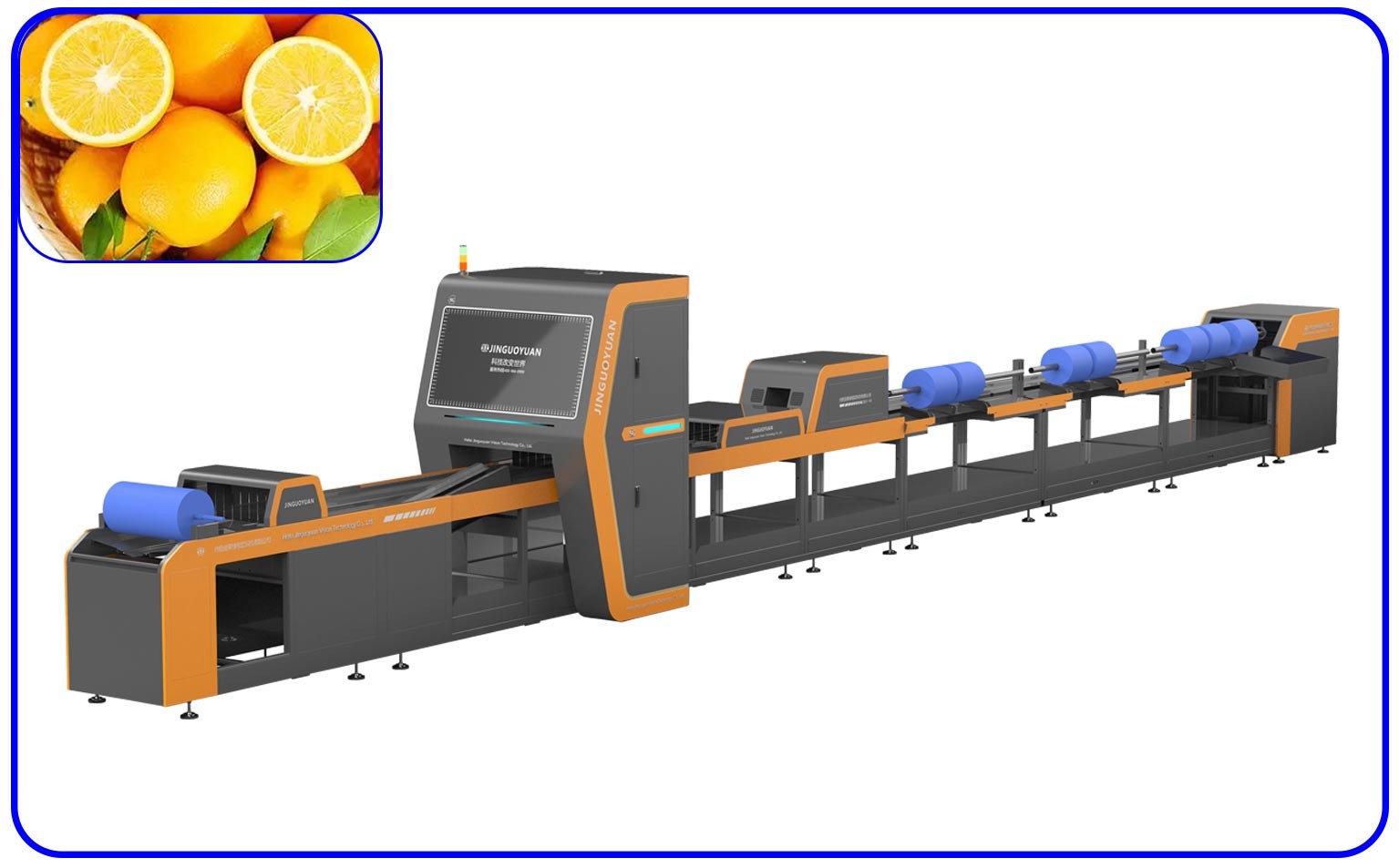 Автоматический сортируя канал T/H 4 сортировальной машины 18.65KW 10 сахара оранжевый умный