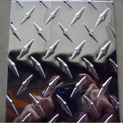 ASTM B209 Diamond Embossed Aluminum Plate Mirror 1060 terminou