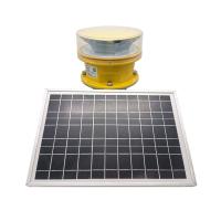 Tipo luz de FAA L864 de obstrução da aviação de B com a bateria de carregamento do painel solar
