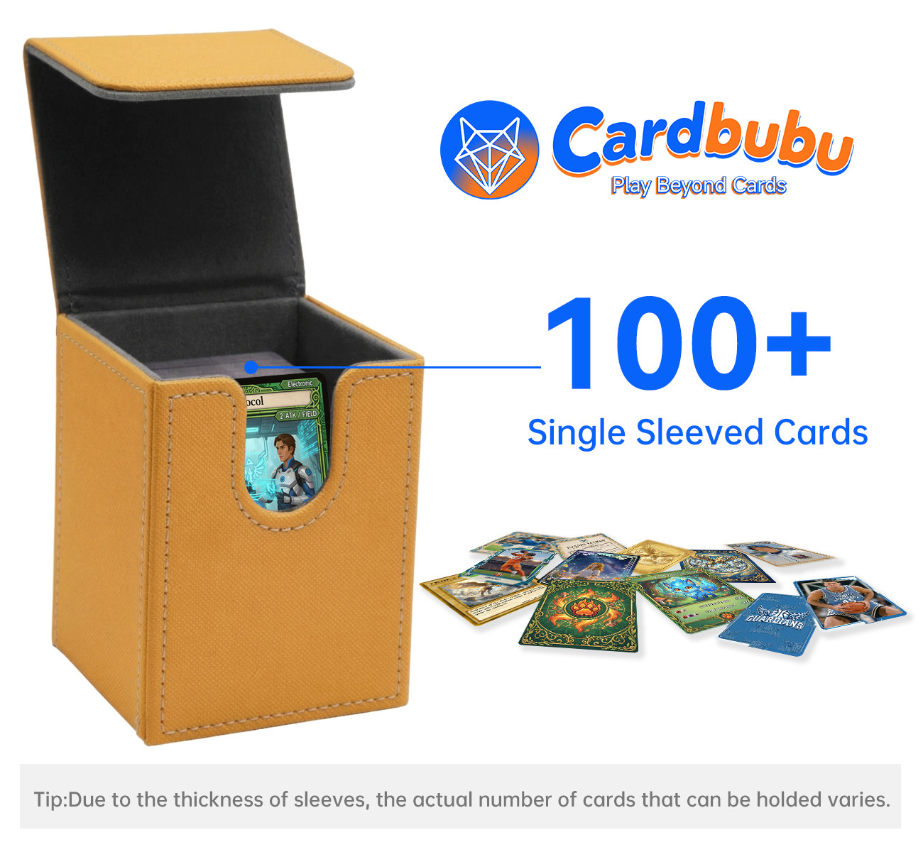 Trading Cards Leather Deck Box Durable Stylish Magnetic Closure For Yu Gi Oh  PokéMon