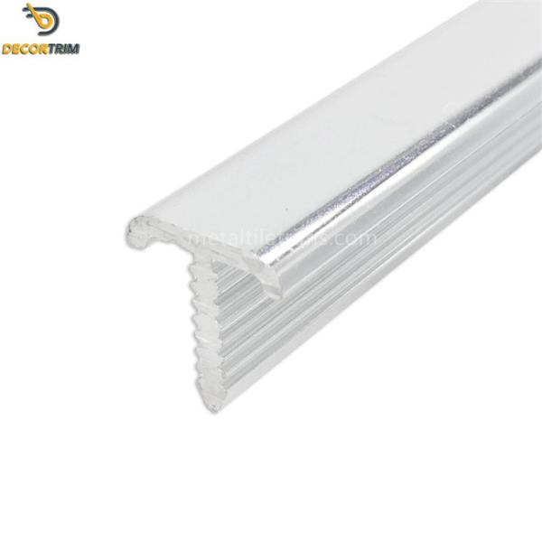 Aluminum 6063 T Shaped Transition Strip , Floor Divider Strip 10mm Width