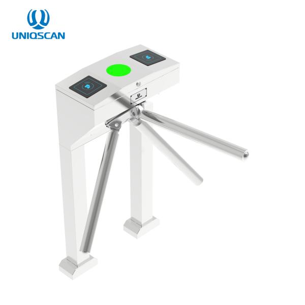 304 Stainless Steel Tripod Turnstile Gate With Card Reader Anti Shock