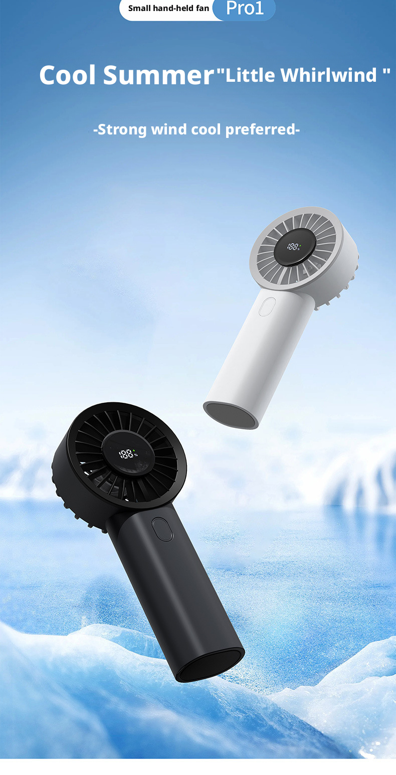 Brushless Motor Lightweight Mini Portable Handheld USB Fan for Outdoor and Indoor Use