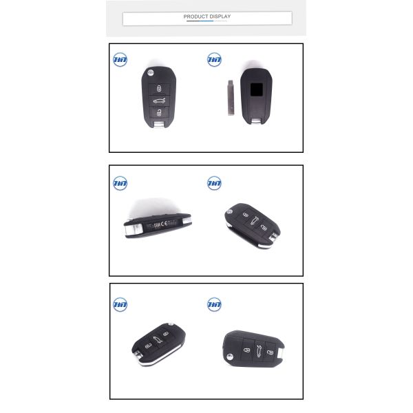Original 433MHz 3 buttons 46chip Flip Controlled Auto Car Remote Key Folding Remote