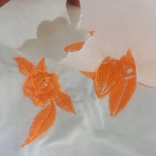 Polyester/Cotton Embroidery Backing Interlining with Easy Tear Away Functionalit