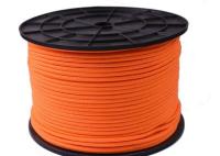 Corda de nylon trançada 3mm fluorescente colorida do cabo para o equipamento do divertimento