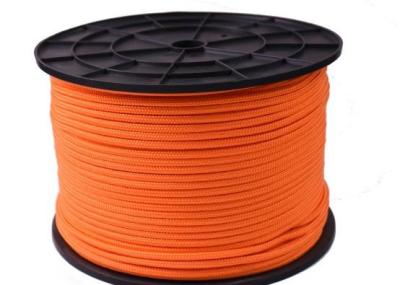 Corda de nylon trançada 3mm fluorescente colorida do cabo para o equipamento do divertimento