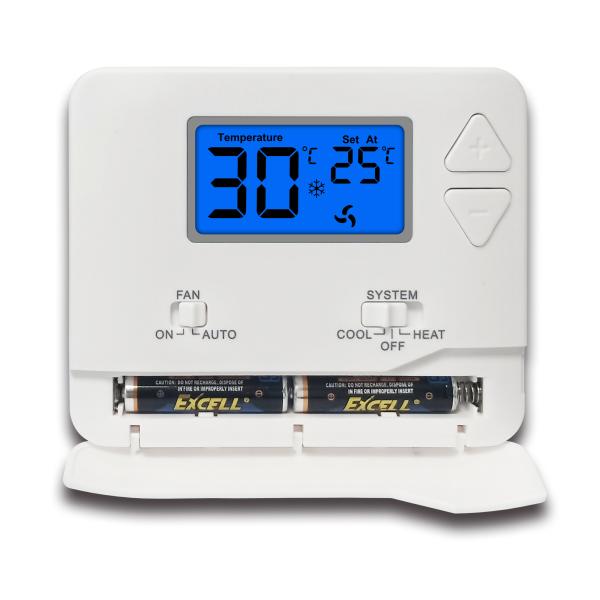 24V Air Conditioner Controller Digital Temperature Control Heating Home Thermostat Non-programmable