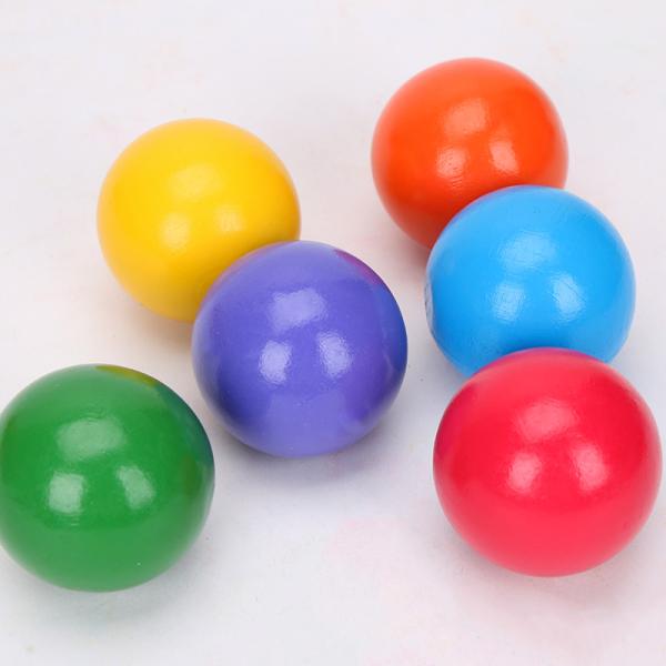 Blocs constitutifs en bois Toy Creative Educational d'arc-en-ciel de Brown 18cm