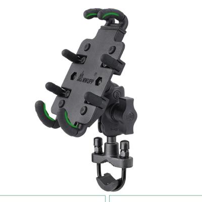 Aluminium Alloy Motorcycle Phone Holder Mount Waterproof Bike Sucker Phone Bracket