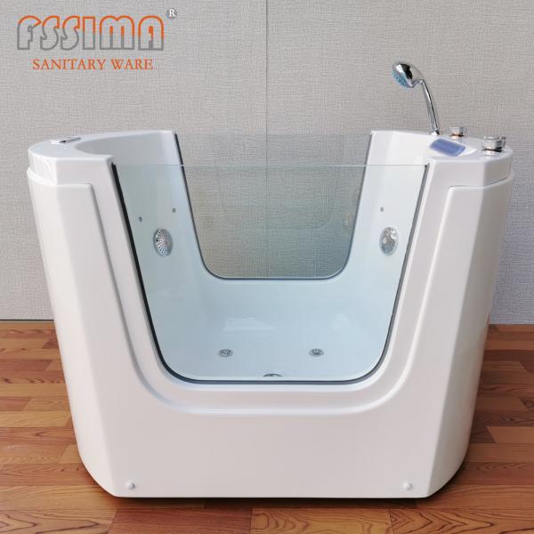 Newborn Small Baby Massage Bathtub Freestanding With Led Lights FSSIMA