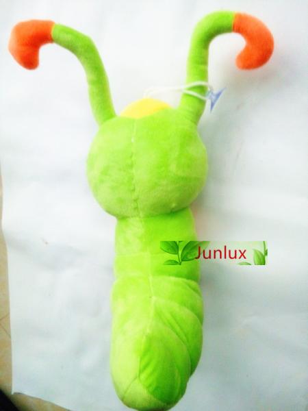 Plush Caterpillar Stuffed Toy Insect Green Toy Holiday Gift Present 35cm Hanging Toy Present PP Cotton INSIDE Present