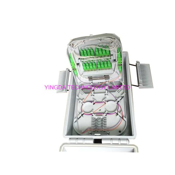 IP65 Fiber Optic Splitter Box Black White PC Ftth Fiber Distribution Box