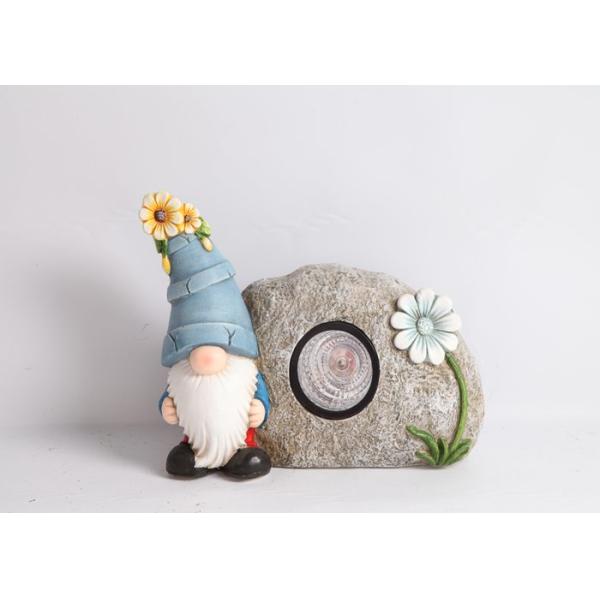 Камень гнома уникальной солнечной статуи сада окиси магния Handmade Lifelike