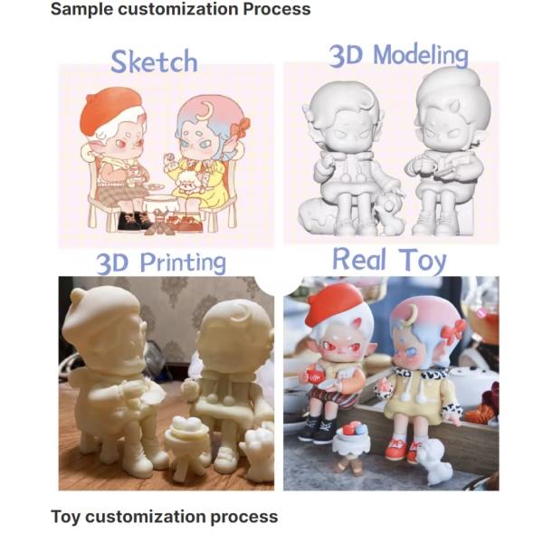 Специализированные пластиковые силиконовые игрушки OEM 3D Мягкие сгущенные фигуры персонажа игрушки Фабрика производителей игрушек