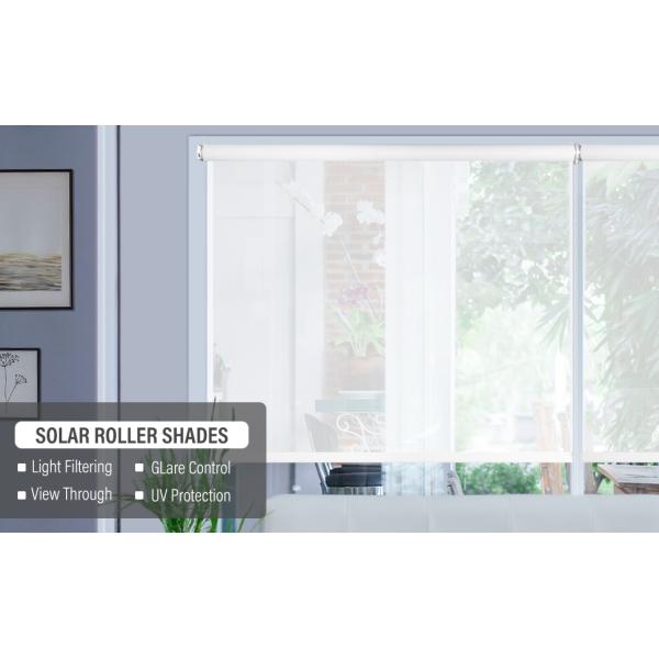 Огнеупорные полиэстерные роликовые жалюзи Солнечный солнцезащитный роликовый жалюзи солнцезащитная ткань