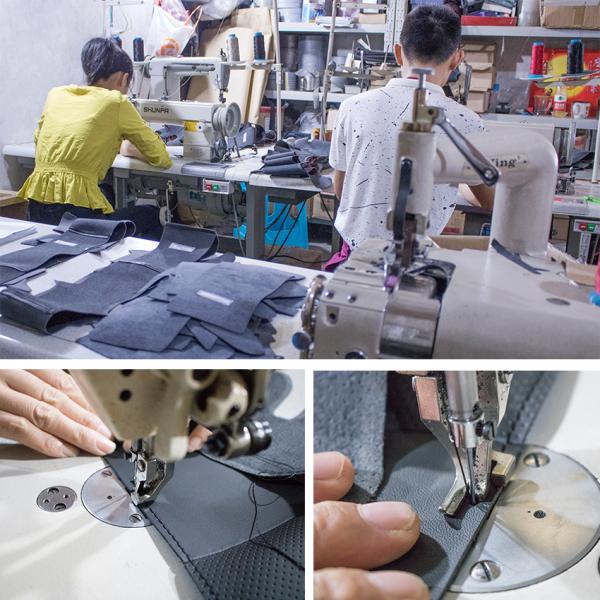 Hand Stitching Black Artificial Leather Custom Steering Wheel Cover for Toyota Calya 1.2 E Std G AT 2016-2024