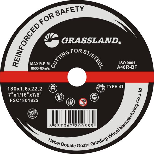 Super Slim 180x1.6x22.23 T41 Straight Metal Inox Cutting Disc
