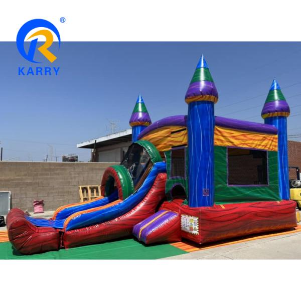EN71/CE Certified Moonwalk Adult Inflatable Bounce House Combo for Outdoor Activities