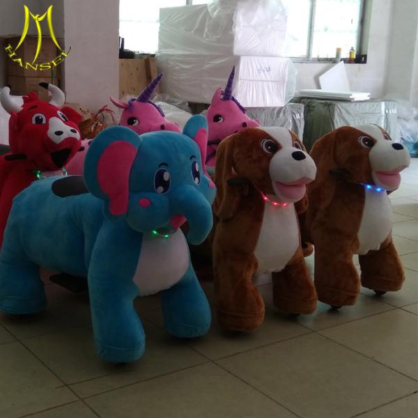 Hansel 2018 kids fun bull ride machine animal entertainment plush ride for mall