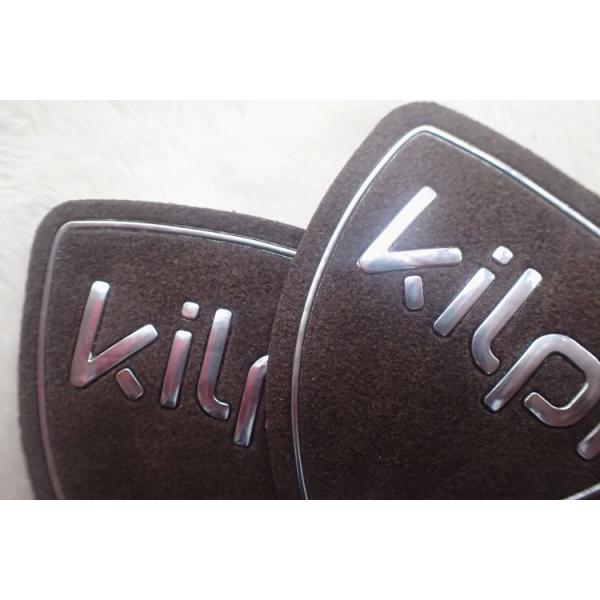 Кожа изготовленной на заказ передачи тепла выбитая латает логотип 3Д на замше, ярлыках одежд ТПУ