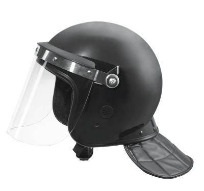 Police compact resistant and anti  riot helmet for safty protection with 2-3 flat  visor