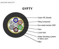 Outdoor Non-Metallic Loose Tube Fiber Optic Cable GYFTY
