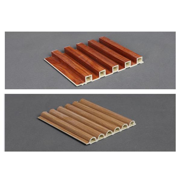 Фабрика Внутренний декор Деревянный пластик Композитный ПВК Покрытие облицовка Флуированная Стенная доска Wpc Внутренний стенный панель