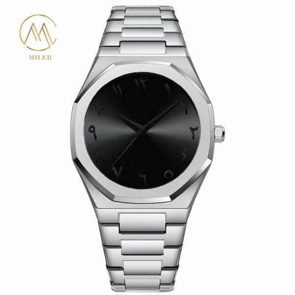Montre à quartz pour femmes Miler ML1125-2, cadran blanc, poids 20 kg