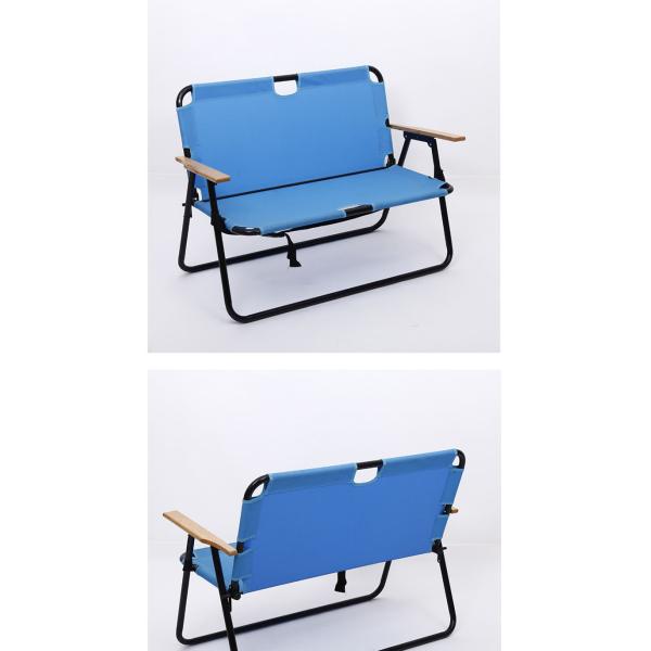 98x59cm Oxford Cloth Folding Camping Chair Double Chair Camping