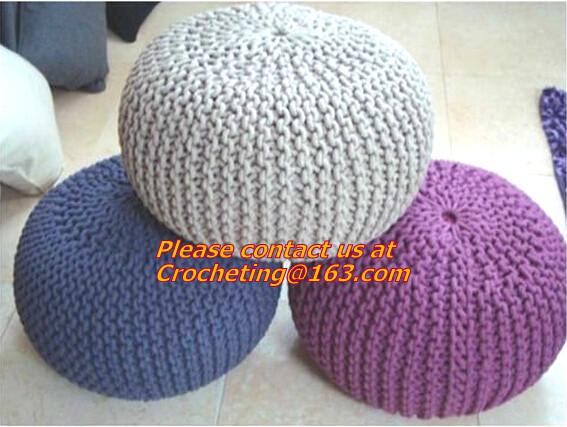 knitted pouf ottoman, Knitted pouf, Straw Cushion Tatami Mat Cushion Pad Play Balcony Wind