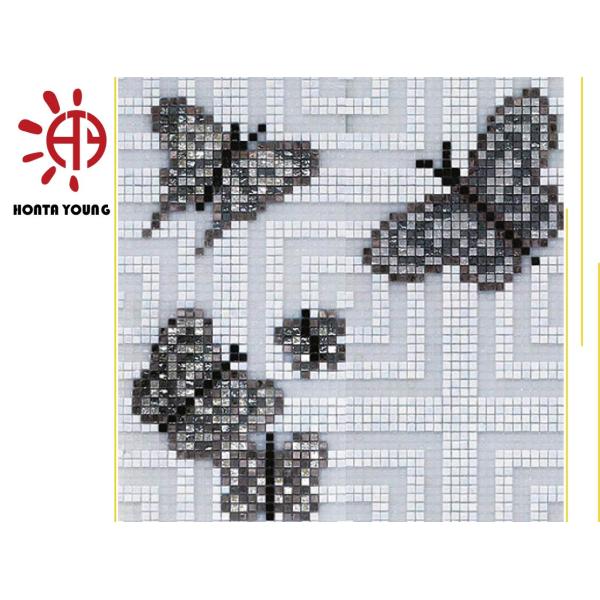 HTY - TC 300 300*300 Wholesale Beautiful Stained Glass Mosaic Tile for Indoor Wall