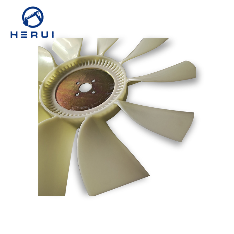 Excavator Parts 3166 Fan Blade 4 Holes 10 Blades Cooling Fan for  E320B