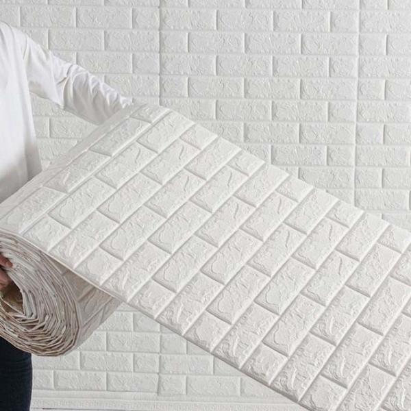 Home Decoration PE Foam Wallpaper Bedroom Wallpaper Self Adhesive 3D 70x77cm Wall Paper Sticker