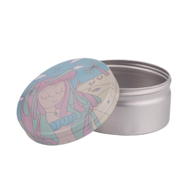 Custom Printed 200ml 250ml Cosmetic Jars 4 OZ 6.8 OZ 8.5 Oz Metal Tins