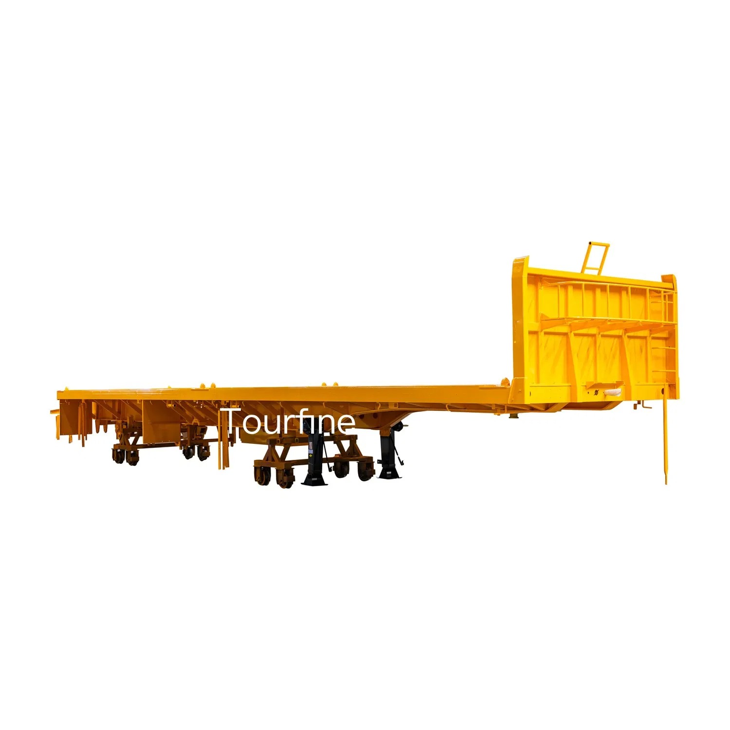 Super Link Flatbed Semi Trailer 3 Axle for 20FT and 40FT Container Transportation