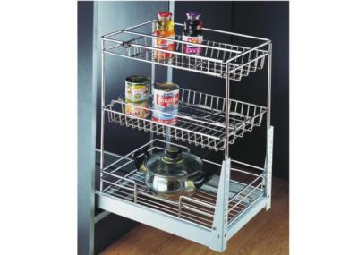 As camadas que triplas a cozinha retira a cesta Chrome chapearam a instalação fácil do revestimento
