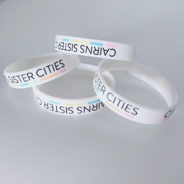 Silicone Wristband Waterproof Orange Glowing in Dark Wrist Band Custom Bracelet Gift