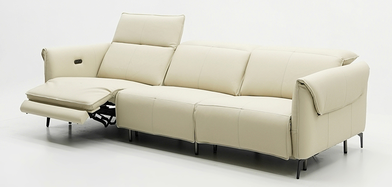Modern Recliner Sofa with Slim Arms and USB Control – Washable