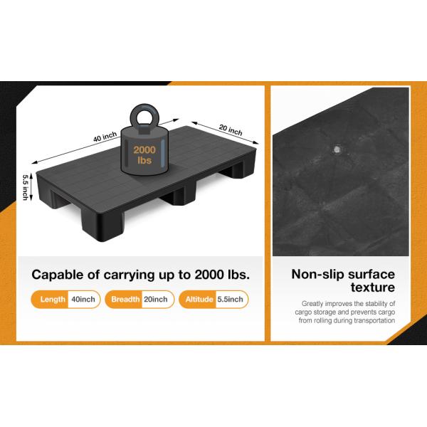 Factory Heavy Duty Grid Tianzi Forklift Logistics Warehouse Moisture Proof Plastic Pallet Recycled Black Plastic Pallet Black Color For Export Disposable Cheap Plastic Pallet Light Duty