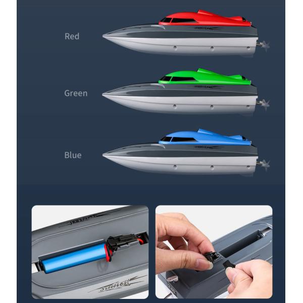 Waterproof Children's Competitive Toy Speed 2.4g Remote Control Boat Wireless Electric