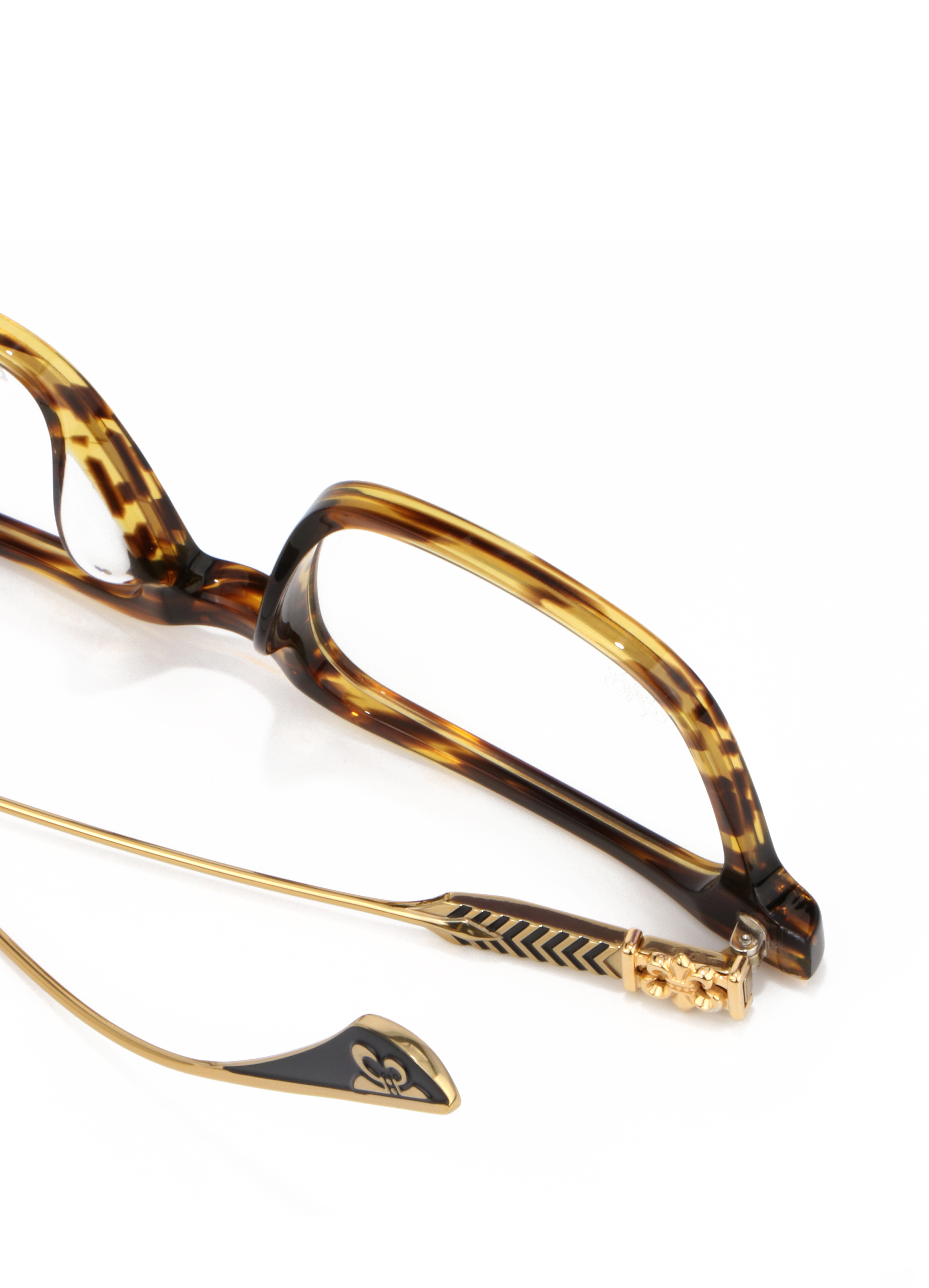 CHARMLIBRARY Model 8307 Marble Print Mixed White Red Tortoiseshell Titanium Acetate Ultra Light Durable Unisex Wear Glasses