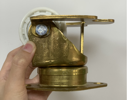Zinc Plated Industrial Casters 58mm×35mm Airport Cart Casters